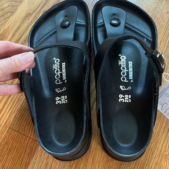 Birkenstock Gizeh PAP Flex Platform Leather Sandals Size 8 NWT - Picture 17 of 17